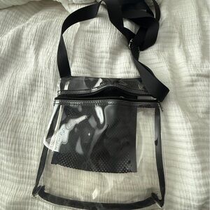 Clear Tote Bag with Black Trim